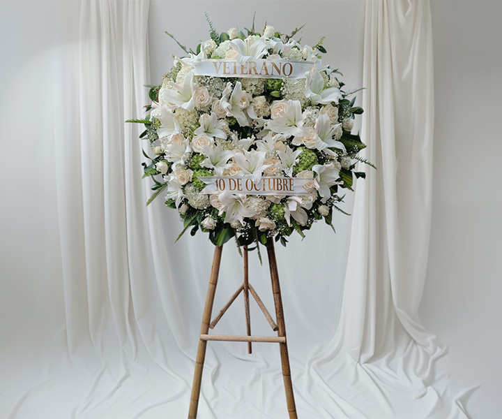 Pedestal de corona Fúnebre Ref. Corona de Consuelo Eterno - 330