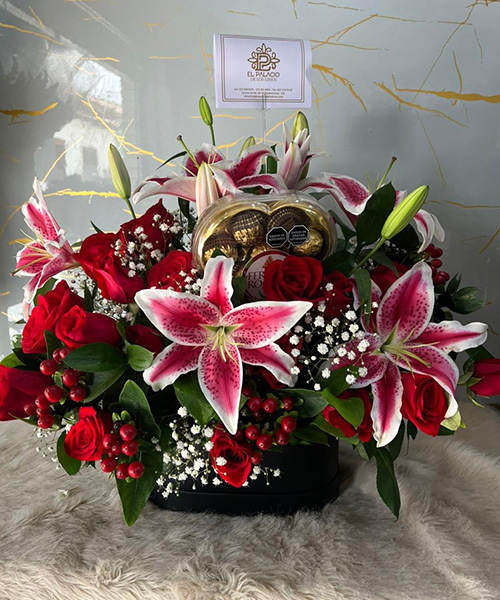 Caja de flores ref. Box dulce romance