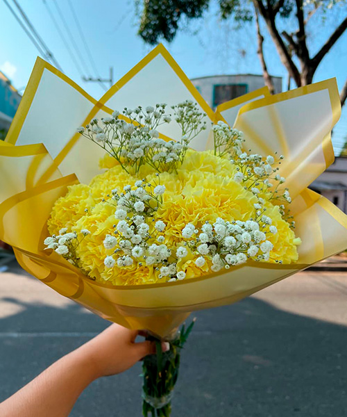 Ramo de flores amarillas ref. brillo amarillo