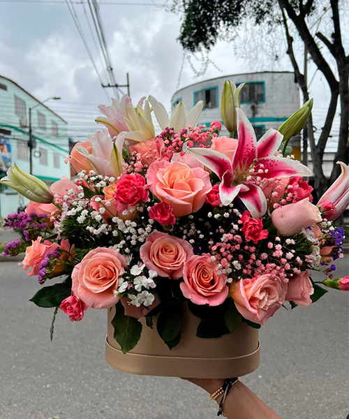 Caja de flores ref. Tesoro de Primavera para Mamá 